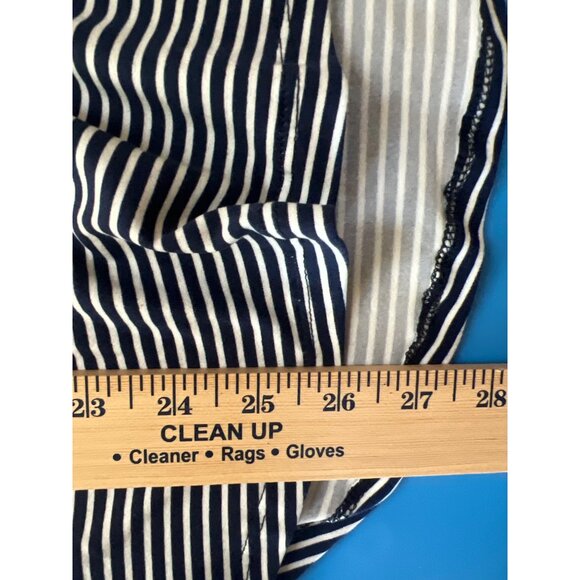 Violet & Ruby Maternity Top M Navy White Stripe 3/4 Sleeve Stretch NWT - Picture 6 of 9